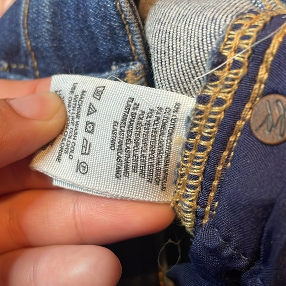 We The Free Free People Dark Wash High Rise Stretch Skinny Jeans Size 24 - Picture 5 of 8